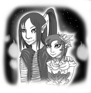 Two royal figures